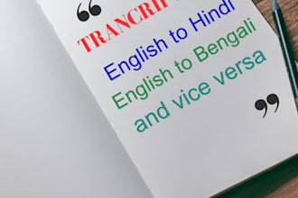 translate the video from english to hindi,bengali and vice versa