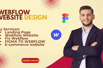 design or redesign your modern webflow 3d animated website or figma to webflow