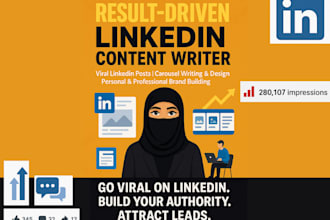 be your writer for viral linkedin articles, carousels, post writing, and content