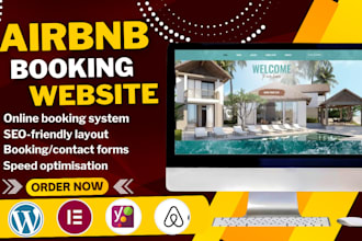 build airbnb booking website on wordpress, vacation rental website with SEO