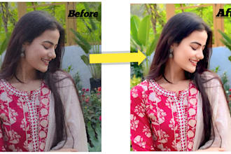 professional highend photo retouching natural portrait editing