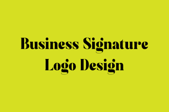 design business signature logo and branding kit