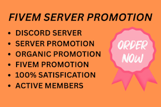 fivem server promotion minecraft game server ads, rust server, discord mass dm