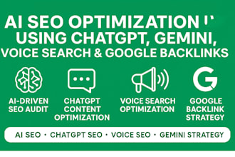 generative ai chatgpt seo optimization gemini voice search website se0 strategy