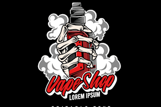 create awesome and gorgeous vape logo design