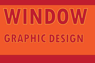 make modern window graphic,signage, book cover,forested sticker, shop front