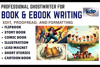 edit, proofread, format ebook for amazon kdp, fiction ebook, novel paperback