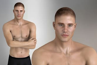 create 3d realistic character model 3d metahuman tabletop ue5 from grey to great