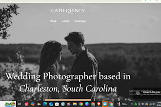 design squarespace photography website, portfolio website