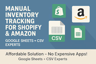 manually manage your shopify or amazon inventory using google sheets and csvs