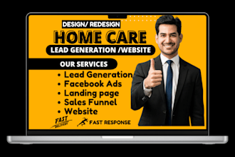 build home care website home care leads medicare healthcare elderly care website