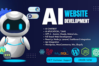 develop chatgpt ai mobile app or website ai saas app ai chatbot ai software