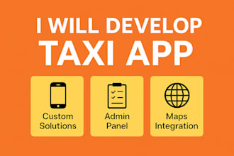 develop taxi app taxi booking app rideshare app uber clone app