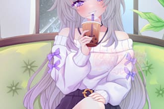 create cute and kawaii stickers for you