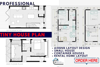 draw permit ready deck plans, tiny house layouts, cabin homes and airbnb layout