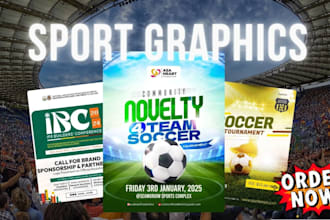 design sponsorship flyer fitness, football gym golf, tournament, pro sponsorship