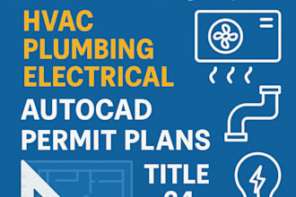handle mep design hvac plumbing electrical autocad permit title 24 compliance
