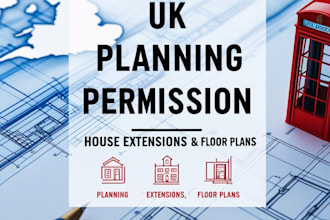 uk planning permission architectural plans for house extensions and floor plan