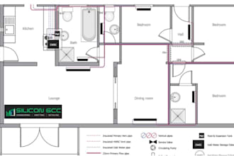 design hvac and plumbing system including load calculation