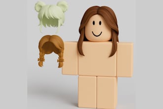 create custom roblox ugc accessories, 3d assets, props model