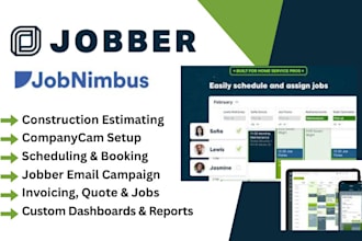 setup jobber hvac jobnimbus jobber companycam jobber email campaign iscape