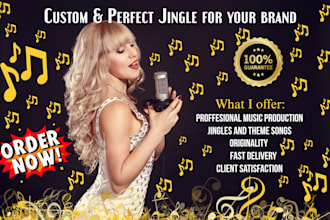create a perfect jingle for your podcast intro or brand in 24hrs
