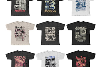 design custom merchandise for bands, events, and brands