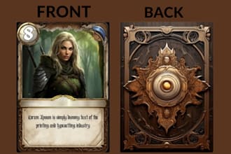 design card game template card illustration card box rule book mock up design