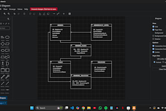 help with database design, erd diagram, normalization