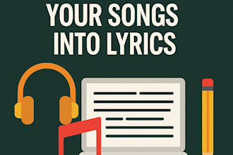 accurately transcribe lyrics from any song into text format