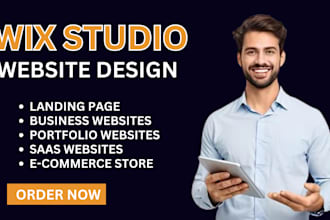 build wix studio website, do wix design with SEO and modern UI