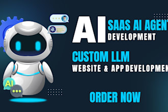 do ai website app developer ai chatbot ai agent full stack custom llm