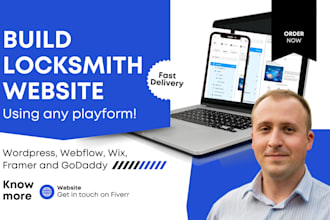 design locksmith website, locksmith landing page, locksmith website