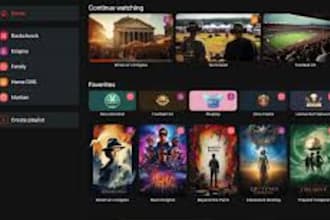 develop custom iptv app, android app, ios iptv app, smart tv, vod  with panel