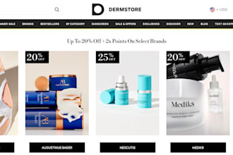 design stunning skincare products shopify store beauty makeup spa salon store