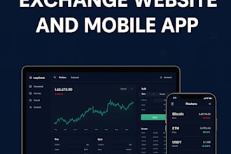 develop custom crypto exchange website and app