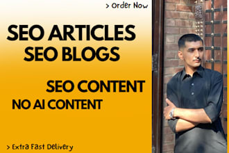 do article and blog writing as an SEO content writer