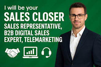 be your sales closer sales representative b2b digital sales expert telemarketing