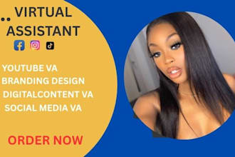 social media branding canva graphic design carousel personal virtual assistant