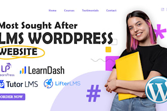 design lms website using tutor lms learndash learnpress lifter lms masterstudy