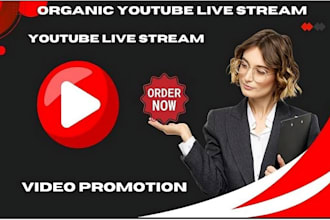 promote youtube live stream, live streaming, channel promotion to live viewers