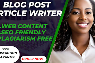 write captivating, SEO optimized blog posts and articles for your website