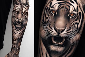 create custom tattoo design, tattoo sleeve