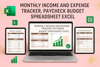 create monthly income and expense tracker paycheck budget spreadsheet excel