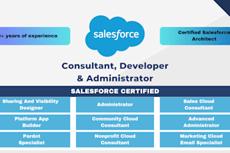 provide salesforce admin, developer, and marketing services
