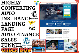 design auto insurance landing page car insurance website auto insurance funnel