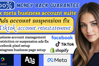 be your meta business suite and fix restricted ads account