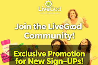 do exclusive live good promotion and MLM tour for new signups