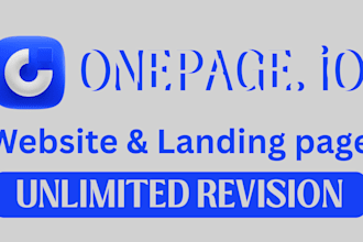 design one page redesign website or landing page with onepage dot io