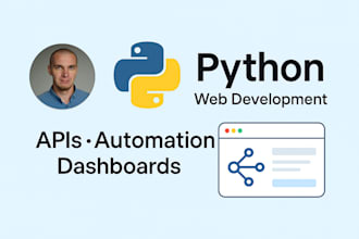 build your python web app, API or mvp using django or fastapi